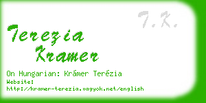 terezia kramer business card